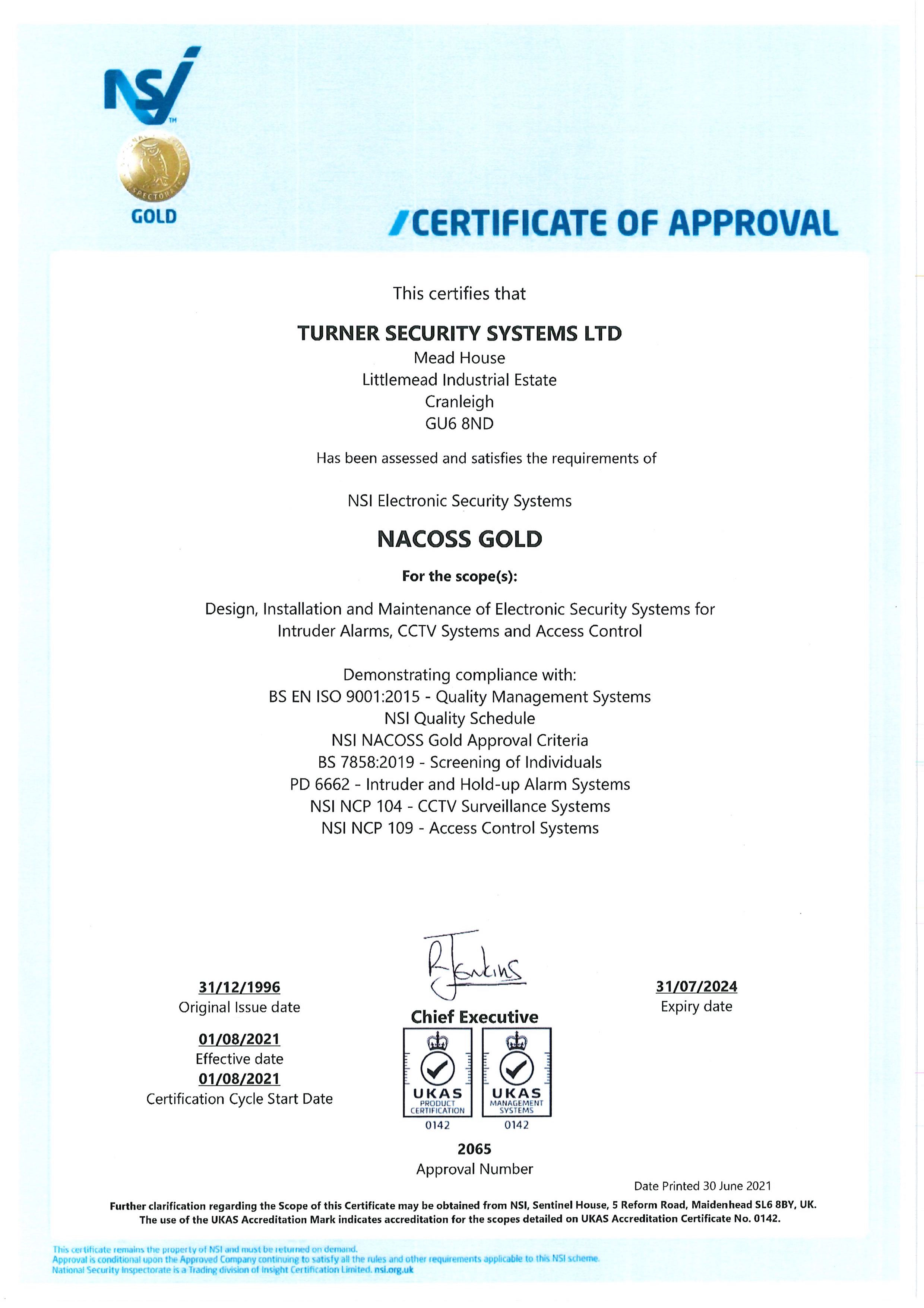 NSI Certification